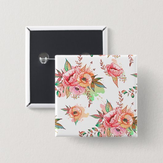 Blume Button (Vorne & Hinten)