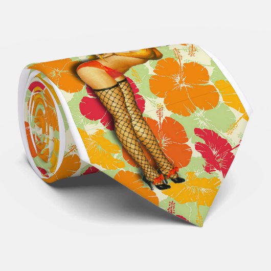 Blume Button-oben Mädchen-Krawatte Krawatte (Gerollt)