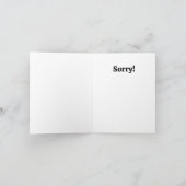 Blume BW Grußkarte Karte (Innenseite)