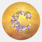 BLUME C RUNDER AUFKLEBER (Vorderseite)