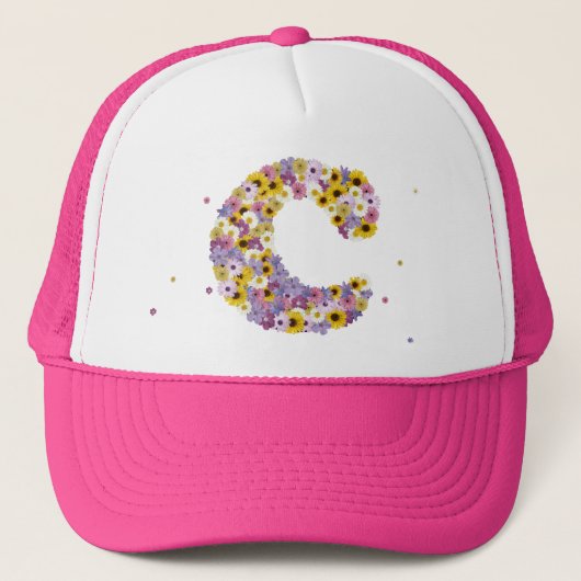 Blume C Truckerkappe (Vorderseite)