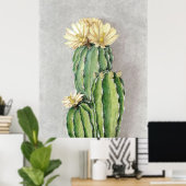 Blume Cactus Poster (Heimbüro)