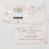 Blume Cake Design Bäckerei Konditorei Visitenkarte (Vorne/Hinten)