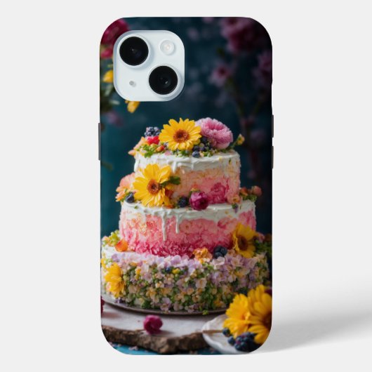 "Blume Cake Food Fotografie - auf dem iPhone aufge Case-Mate iPhone Hülle (Rückseite)