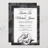 Blume Calla Lilies Hochzeit Einladung (Vorne/Hinten)