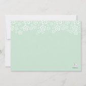 Blume Canopy Foto Einladung (Rückseite)