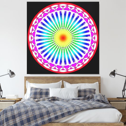 Blume Canvas Leinwanddruck (Insitu (Schlafzimmer))