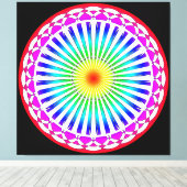 Blume Canvas Leinwanddruck (Insitu (Holzboden))