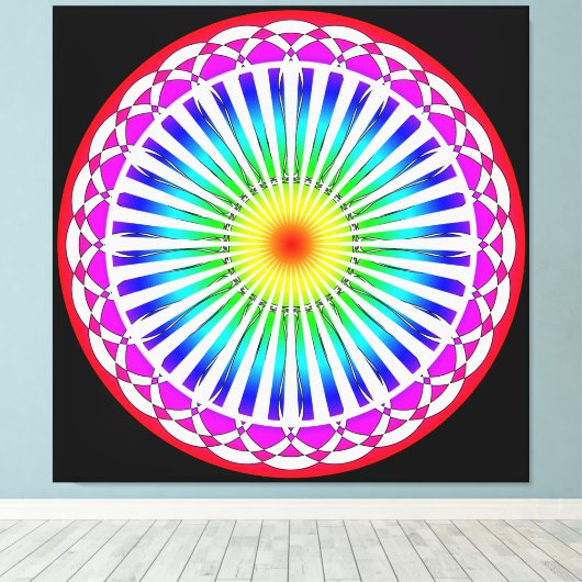 Blume Canvas Leinwanddruck (Insitu (Holzboden))