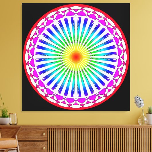 Blume Canvas Leinwanddruck (Insitu (Wohnzimmer))