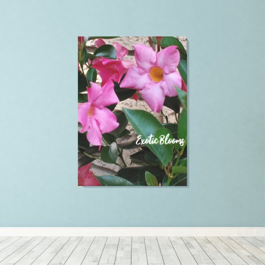Blume Canvas Print Leinwanddruck (Insitu (Holzboden))