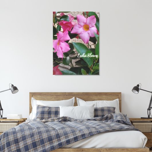 Blume Canvas Print Leinwanddruck (Insitu (Schlafzimmer))