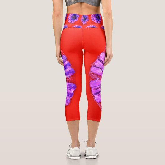Blume Capri Leggings (Rückseite)