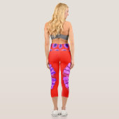 Blume Capri Leggings (Rückseite)