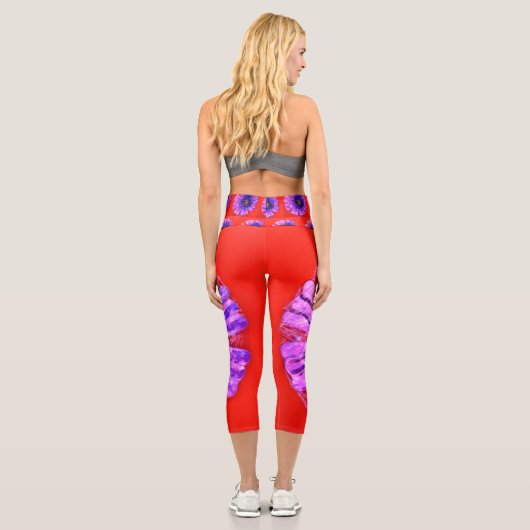 Blume Capri Leggings (Rückseite)