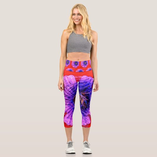 Blume Capri Leggings (Vorderseite)