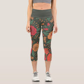 Blume Capri Leggings (Vorderseite)