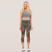 Blume Capri Leggings (Vorderseite)