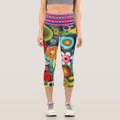 Blume Capri Leggings (Vorderseite)