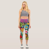 Blume Capri Leggings (Vorderseite)