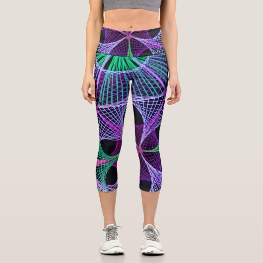 Blume Capri Leggings (Vorderseite)