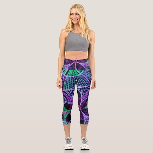 Blume Capri Leggings (Vorderseite)