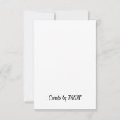 BLUME CARDS BLANK DANK IHNEN NOTWENDIG DANKESKARTE (Rückseite)