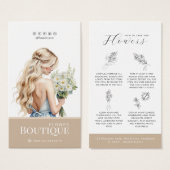 Blume Care Hang Tag Florist Card (Vorne & Hinten)