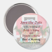 Blume Cart San Juan Save the Date Magnet (Vorderseite/Rückseite)