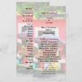 Blume Cart San Juan Wedding Programm (Vorne/Hinten)