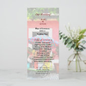 Blume Cart San Juan Wedding Programm (Stehend Vorderseite)