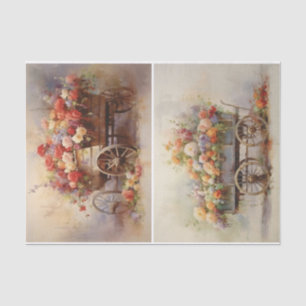 Blume Cart Seidenpapier
