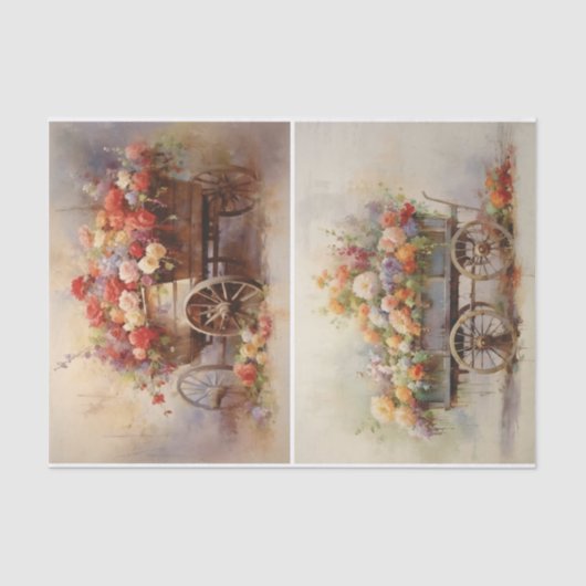 Blume Cart Seidenpapier (Vorderseite)