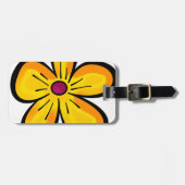Blume Cartoon Gepäckanhänger (Vorderseite horizontal)