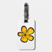 Blume Cartoon Gepäckanhänger (Rückseite vertikal)