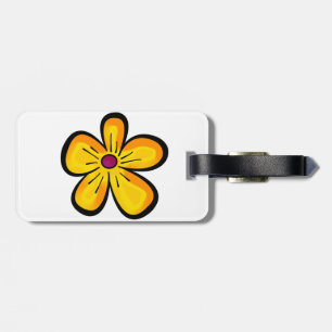 Blume Cartoon Gepäckanhänger