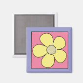 Blume Cartoon Kühlschrankmagnet (Vorderseite/Rückseite)