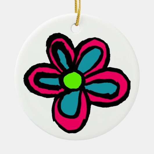 Blume Cartoon Statuette Keramik Ornament (Vorne)