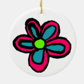 Blume Cartoon Statuette Keramik Ornament (Hinten)