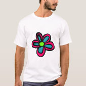 Blume Cartoon Statuette T-Shirt (Vorderseite)
