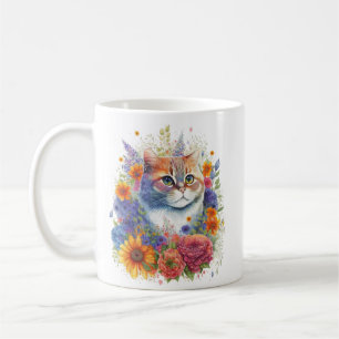 Blume Cat #3 Kaffeetasse