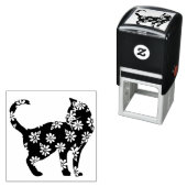 Blume Cat Blue Daisy Cats Permastempel (Beispiel)
