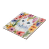 Blume Cat Fliese (Seite)
