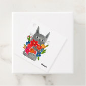 Blume Cat Geschenkanhänger (Beispiel)