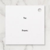 Blume Cat Geschenkanhänger (Rückseite)