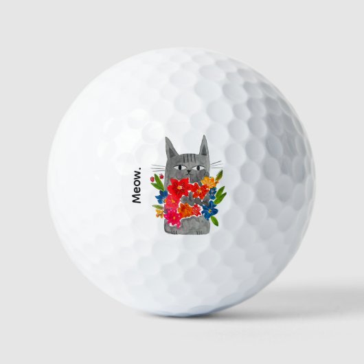 Blume Cat Golfball (Vorderseite)