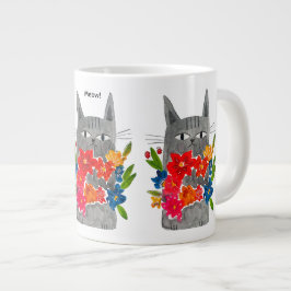 Blume Cat Jumbo-Tasse
