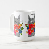 Blume Cat Kaffeetasse (Vorderseite Links)