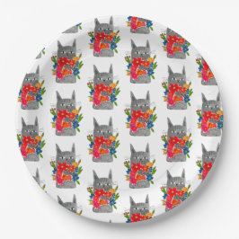 Blume Cat Pappteller