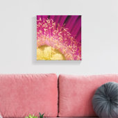 Blume Center Wrapped Canvas Leinwanddruck (Insitu (Wohnzimmer))